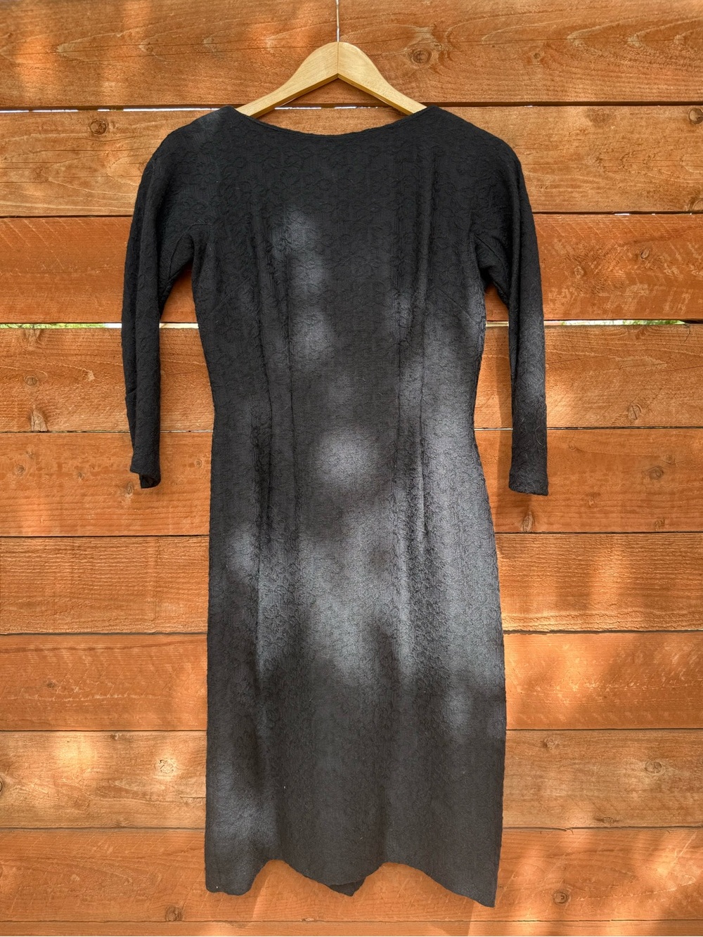 Vintage Classic Black Dress With Bow